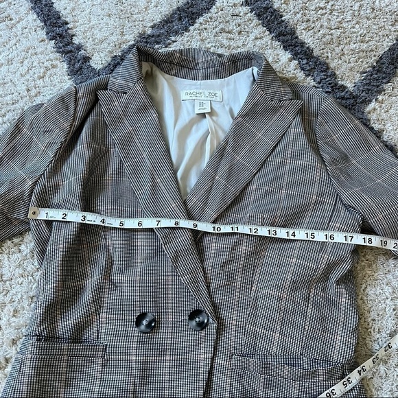 Rachel Zoe Oversized Plaid Blazer - Picture 8 of 9